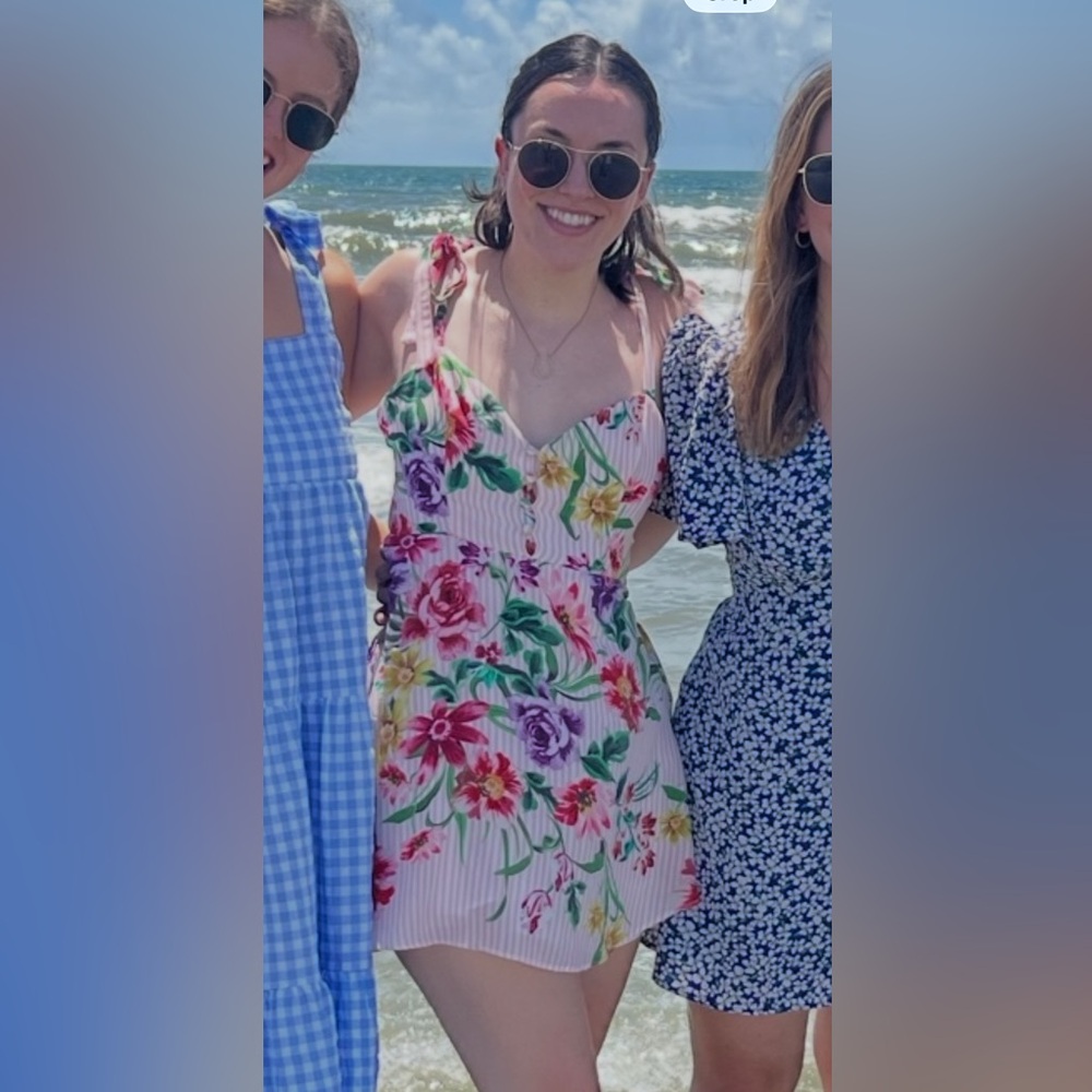 REVOLVE Pink Floral Mini Dress